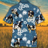 Unique Holstein Blue Tribal Hawaiian Shirt