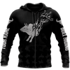 Uni Personalized Name Silver Bull Riding 3D Hoodie