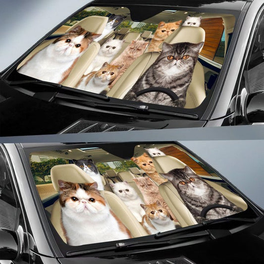 Uni Exotic Cat All Over Printed 3D Sun Shade