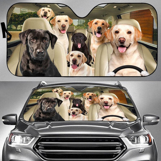 Uni LABRADOR RETRIEVER CAR All Over Printed 3D Sun Shade