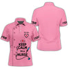 UniJames Keep Calm Nurse Uniform Syringe Needle 3D Shirts Nursing Tee Shirt Pink