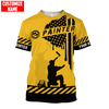 UniJames Personalized Name American Painter Unisex Shirts Yellow Ver