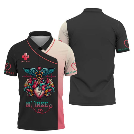 UniJames Personalized Nurse Shirt - Honor the Heart of Healthcare