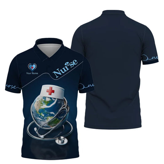 UniJames Personalized Nurse Shirt - A World of Care in a Stylish Statement