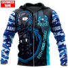 UniJames Customized Name Police Camo Shirts