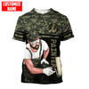UniJames Personalized Name Painter Unisex Shirts Green Camo