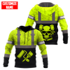 UniJames Personalized Name Painter Unisex Shirts Neon Skull