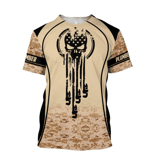 UniJames Premium Skull Plumber 3D All Over Printed Unisex Shirts Hoodie