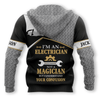 UniJames Personalized Name Electrician Printed Shirts Metal Pattern Ver