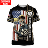 UniJames Personalized Name American Painter Unisex Shirts Skull