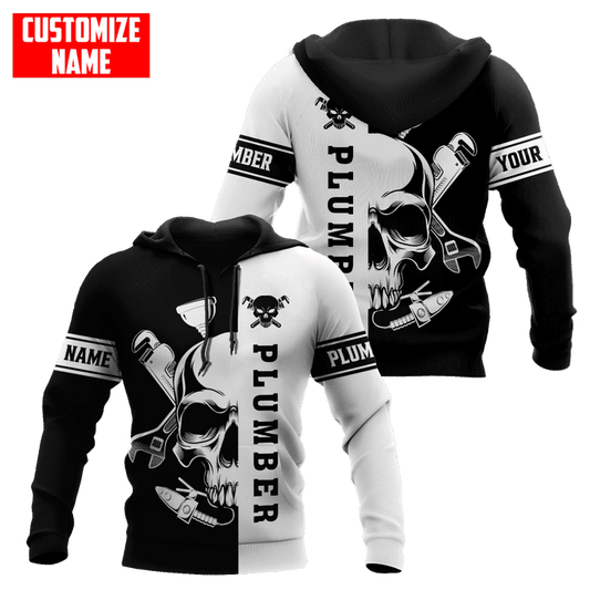 UniJames Personalized Plumber Skull Apparel