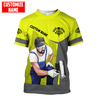 UniJames Personalized Name Painter Unisex Shirts Yellow Neon