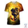 UniJames D all over print astronaut in space