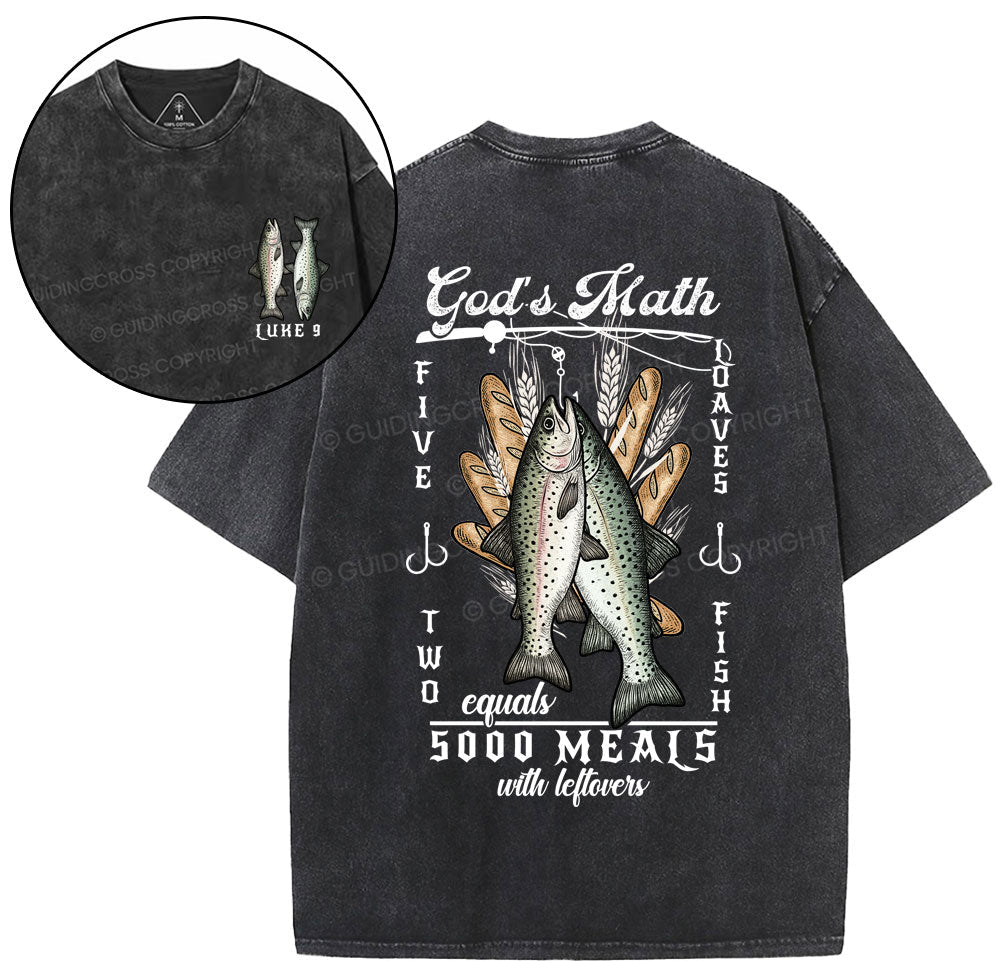 God's Math Christian Washed TShirt  