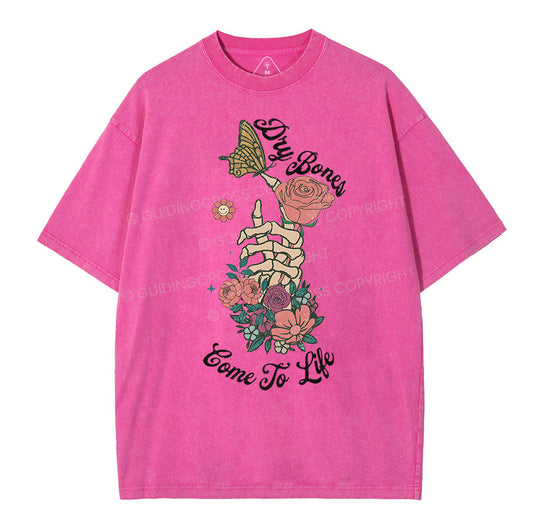 Dry Bones Come To Life Christian Washed TShirt  