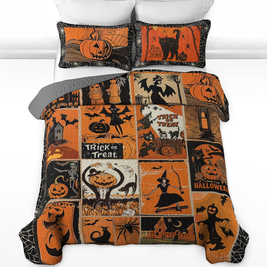 Uni All Season Quilt 3-Piece Retro Fright Night