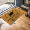 Uni Texas Longhorn Life Is Better On The Farm Custom Name Coir Doormat