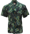 Uni Midnight Palm Green Hawaiian Shirt Aloha Shirt Short Sleeve Shirt Vacation Hawaiian Outdoor Vacation Hawaiian Shirt
