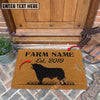 Uni Beefmaster Custom Farm Name Custom Year Coir Doormat