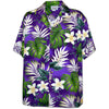 Uni Mr Monstera Purple Hawaiian Shirt Aloha Shirt Short Sleeve Shirt Vacation Hawaiian Outdoor Vacation Hawaiian Shirt