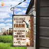 uni Personalized Name Sheep Welcome to our farm All Printed 3D Metal Sign