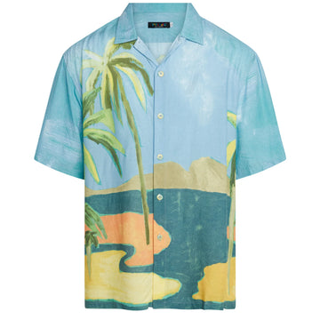 UniJames Men's Retro Shirt - Costa Del Sol Short Sleeve Hawaiian Shirt