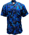 Uni Ohia Navy   Aloha Shirt Short Sleeve Shirt Vacation Hawaiian Outdoor Vacation