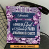 A Child Of God A Woman Of Faith, Personalized Gifts, Gifts for Women, Christmas Gift.