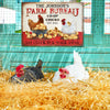 Personalized Chicken Farm Bureau Customized Classic Metal Signs