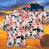 Unique Brahman Cattle Australian Flag Hawaiian Flowers All Over Printed 3D Hawaiian Shirt