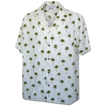 Uni Palm Tree Grove Green   Aloha Shirt Short Sleeve Shirt Vacation Hawaiian Outdoor Vacation