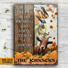 uni Goat Farm Autumn Barn Pumpkin Pattern Rectangle Metal Sign Custom Name
