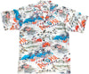 Uni Retro Aloha Hawaii White Hawaiian Shirt Aloha Shirt Short Sleeve Shirt Vacation Hawaiian Outdoor Vacation Hawaiian Shirt