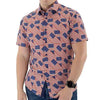 UniJames Men's Abstract American Flag Microfiber Button Down Shirt