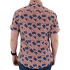 UniJames Men's Abstract American Flag Microfiber Button Down Shirt