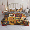 Uni All Season Quilt 3-Piece Set Country Farm Chicken