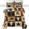 Uni All Season Quilt 3-Piece Set Cow Country Star