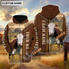 Uni Hereford Personalized Name, Farm Name 3D Hoodie