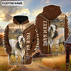 Uni Brahman Personalized Name, Farm Name 3D Hoodie