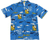 Uni Blue Angels Hawaiian Shirt Aloha Shirt Short Sleeve Shirt Vacation Hawaiian Outdoor Vacation Hawaiian Shirt