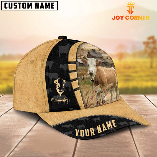 Uni Custom Name Simmental Cattle 3D Cap TT2