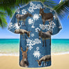 Unique Mule Blue Tribal Hawaiian Shirt