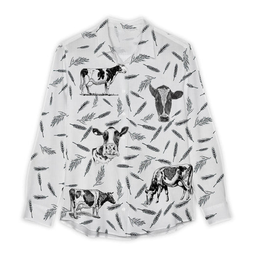 Unique Holstein Pattern Casual Shirt