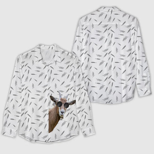 Unique Goat Peeking Printed 3D Casual Shirt