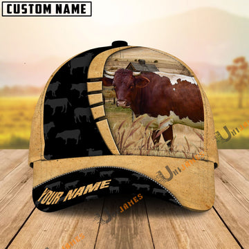 Uni Custom Name Horn Pinzgauer cattle Cattle Farmhouse Field Cap