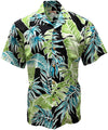 Uni Cabana Palms Black Hawaiian Shirt Aloha Shirt Short Sleeve Shirt Vacation Hawaiian Outdoor Vacation Hawaiian Shirt