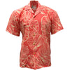 Uni Taro Leaf Coral   Aloha Shirt Short Sleeve Shirt Vacation Hawaiian Outdoor Vacation