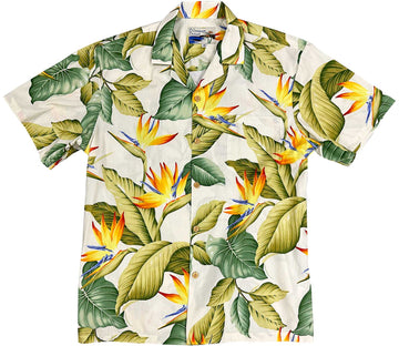 Uni Bird of Paradise Bliss Hawaiian Shirt Aloha Shirt Short Sleeve Shirt Vacation Hawaiian Outdoor Vacation Hawaiian Shirt