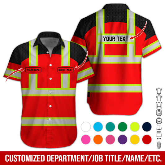 Uni Custom Text And Flag Workwear Style 3D Shirt