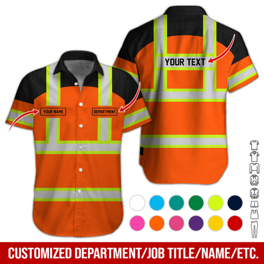 Uni Custom Text And Flag Workwear Style 3D Shirt